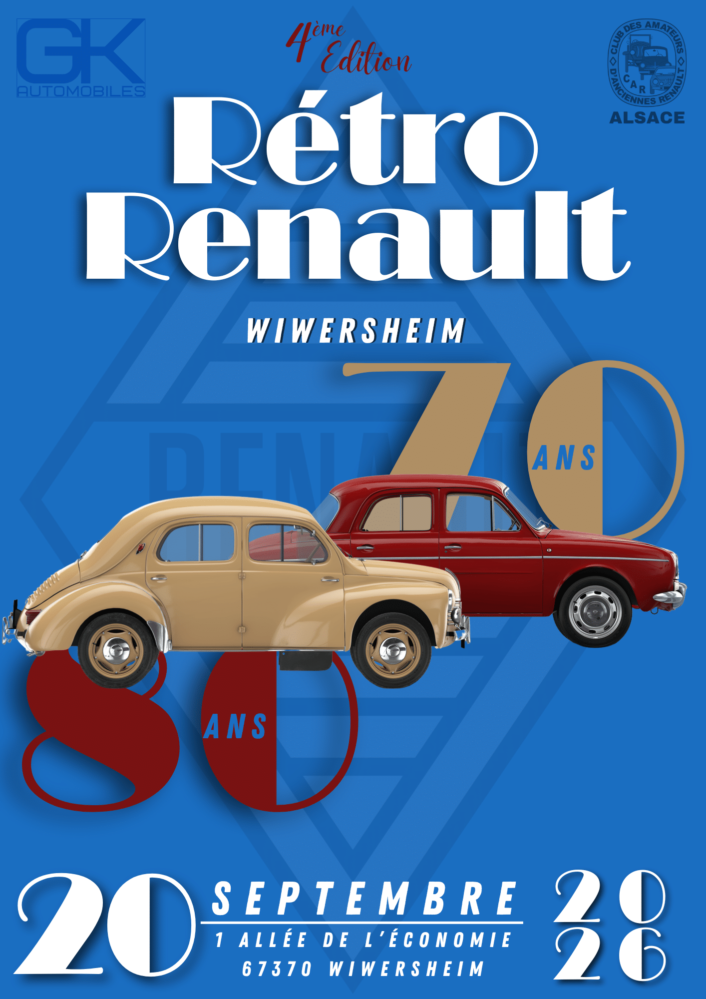 Affiche Rétro Renault 2026